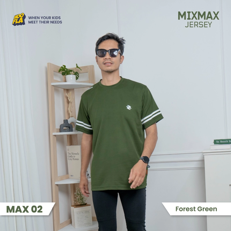 Product image Max Jersey M Fit To L (MAX 02) Forest Green